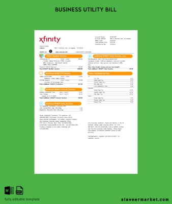 San Francisco Xfinity Comcast Fatura İşletme Fatura page 2