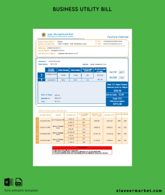 Societe Algerien Distribution internet Fatura İşletme Fatura