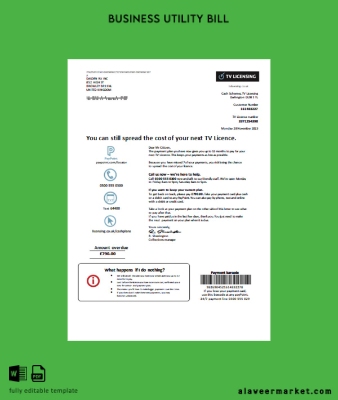 TV Licensing Fatura İşletme Fatura
