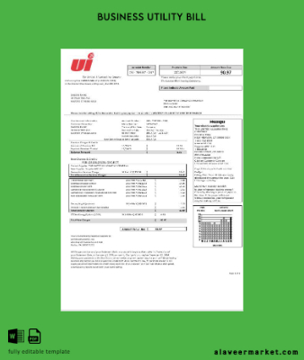 USA Connecticut The United Illuminating Şirket Elektrik İşletme Fatura Fatura