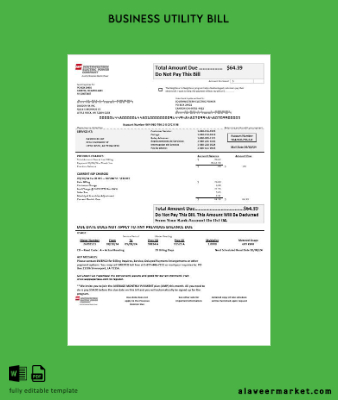 USA Louisiana AEP (Southwestern Electric Power Şirket Elektrik İşletme Fatura Fatura