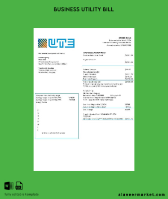 Uruguay UTE Şirket Elektrik İşletme Fatura Fatura