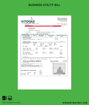 Vitogaz İsviçre AG Fatura İşletme Fatura