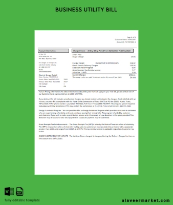 Wyoming High West Energy Fatura İşletme Fatura page 2