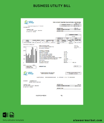 Yukon Energy Fatura İşletme Fatura