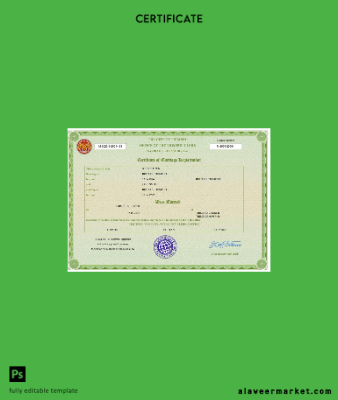 Bhutan marriage Sertifika Word and PDF Şablon