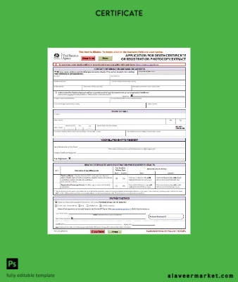 Kanada Vital statistics agency of British Columbia death Sertifika
