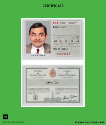 Kanada Sertifika of citizenship