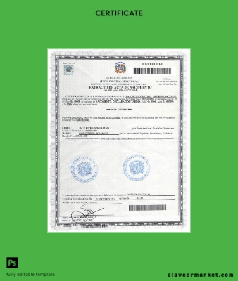 Dominicana birth Sertifika