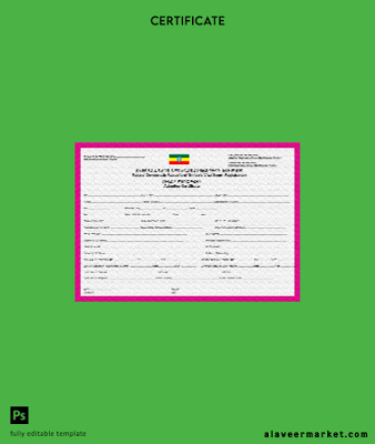 Etiyopya Vital Event registration adoption Sertifika