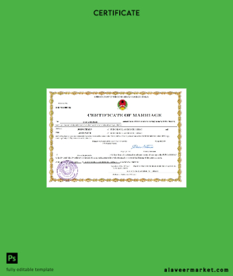 Guinea Bissau marriage Sertifika