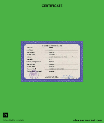 Macaristan vital record death Sertifika PSD