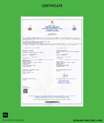 Hindistan (Madhya Pradesh) vital record birth Sertifika