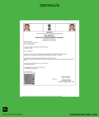 Hindistan Marriage registry marriage Sertifika