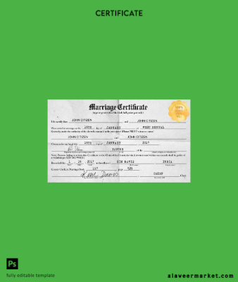 Hindistan Registrar of West Bengal marriage Sertifika