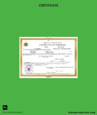 İran marriage Sertifika Word and PDF Şablon