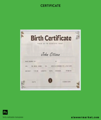 Yeni York Sertifika of birth