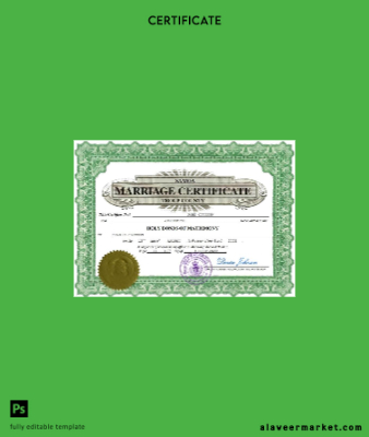 Samoa marriage Sertifika Word and PDF Şablon