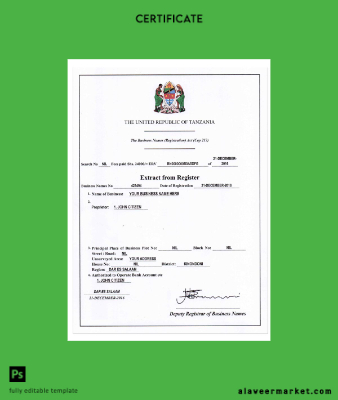 TANZANIA İşletme registration version2