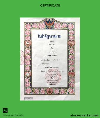 Tayland marriage Sertifika