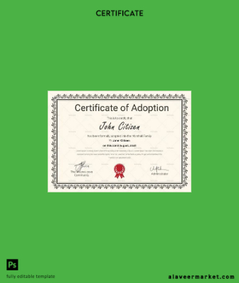 The Willows cove Community Sertifika of adoption