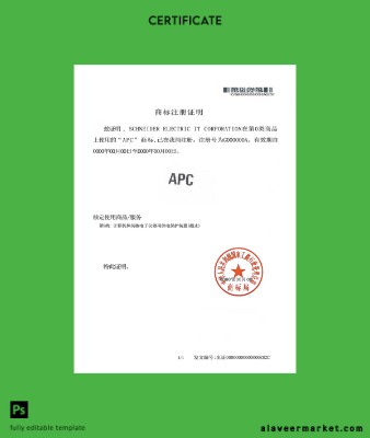 Trademark registration Sertifika
