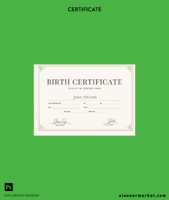 UAE birth Sertifika