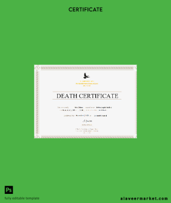 USA Sertifika of Death