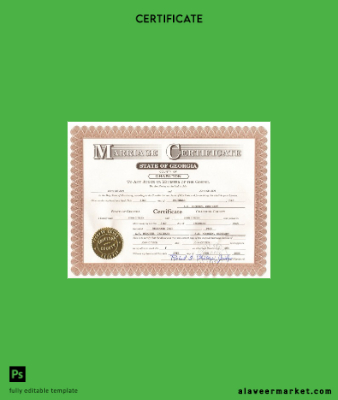 USA Charlton county marriage Sertifika