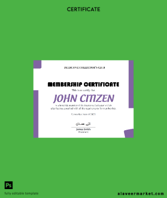 USA Club Membership cert
