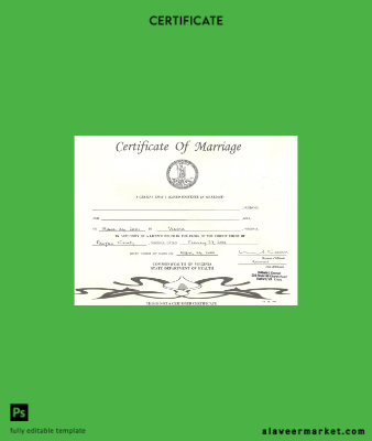 USA Commonwealth of Virginia state department of Sağlık marriage Sertifika