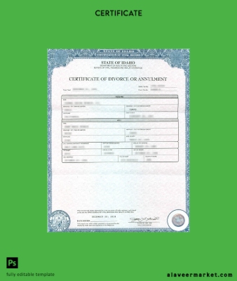 USA Department of Sağlık and welfare of Kimlik Kartı divorce Sertifika