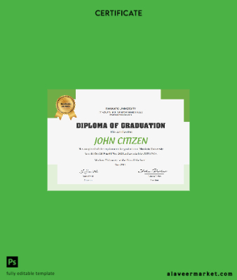 USA Diploma cert