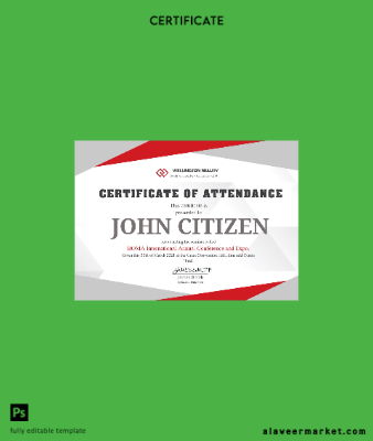 USA Employee Attendance Cert