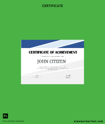 USA Employee Thank You Achievement cert