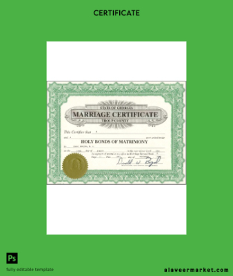 USA Gürcistan Sertifika of marriage