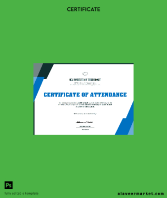 USA NCV Institute of Technology Event Cert