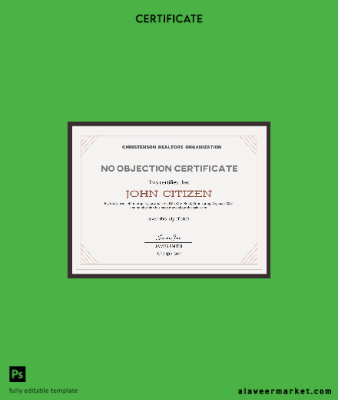 USA No Objection cert