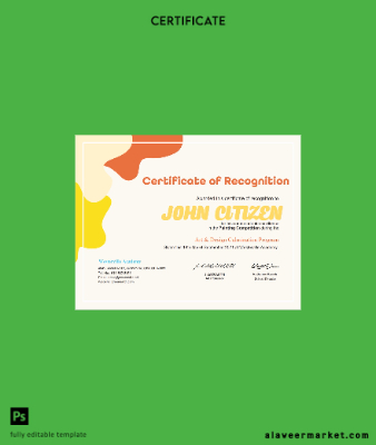 USA Painting Award cert