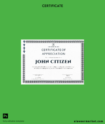USA Pastor Appreciation cert