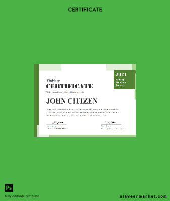USA Running Award cert