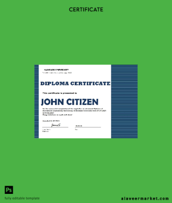 USA mechanical Diploma Sertifika