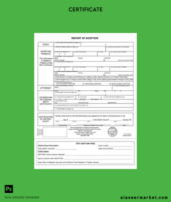 USA report of adoption
