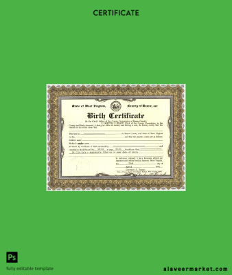 United States Clerk's office of Virginia birth Sertifika