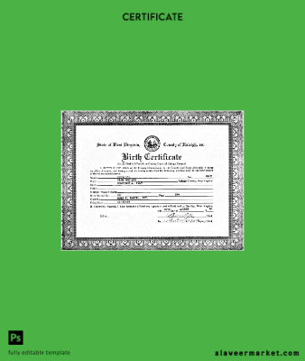 United States Clerk's office of West Virginia birth Sertifika