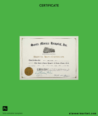 United States Santa Monica hospital birth Sertifika