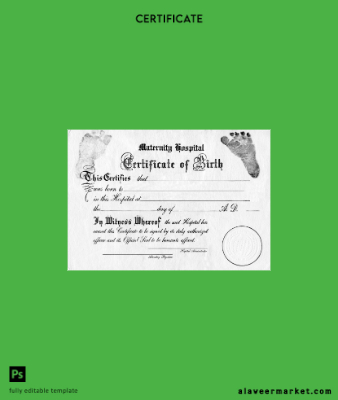 United States Sertifika of birth