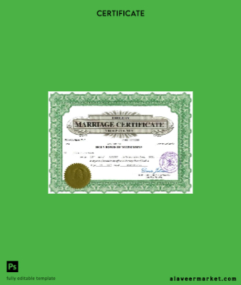 Uruguay marriage Sertifika Word and PDF Şablon