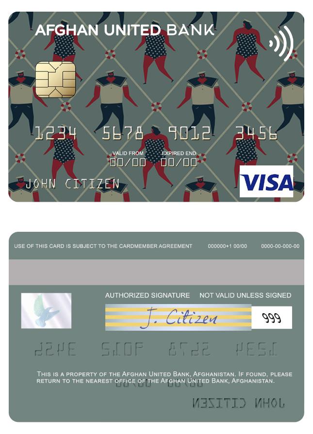 Afghanistan Afghan United Bank visa card