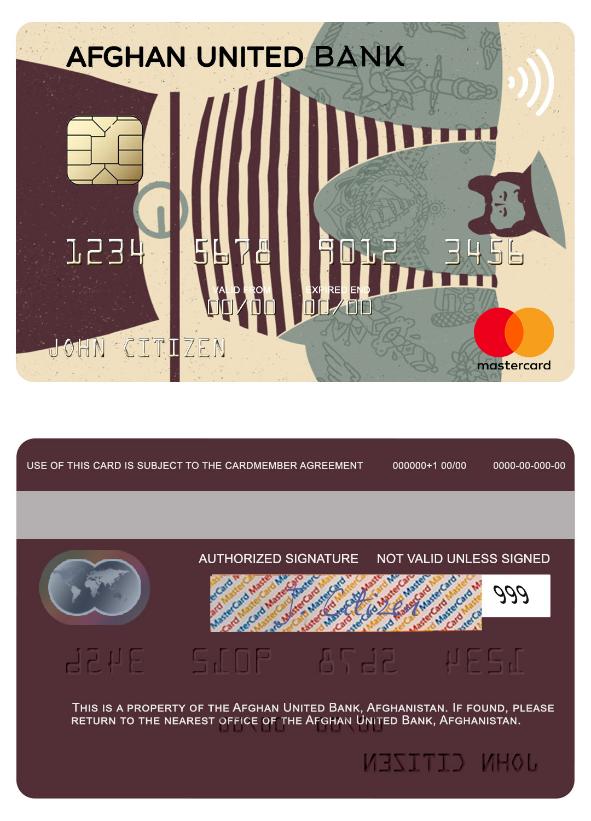 Afghanistan United Bank mastercard